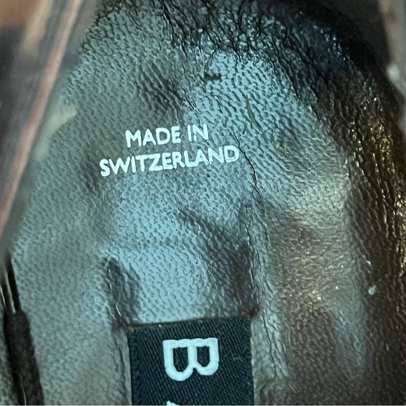 Bally Mens Dark Brown Cap Toe Oxfords Size 8.5 - Picture 15 of 16